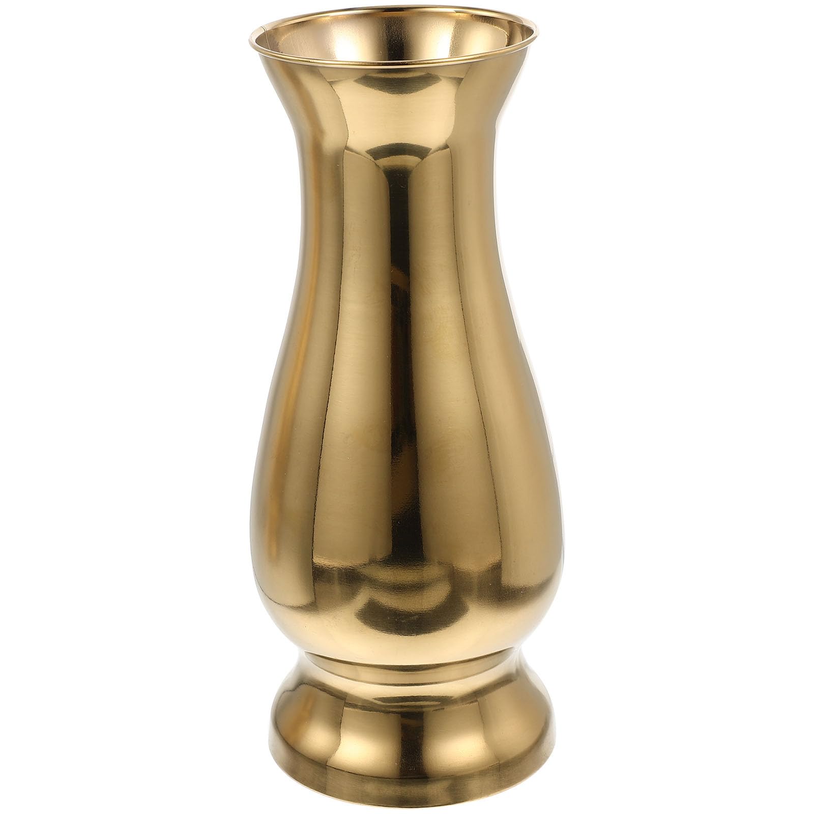 PRETYZOOM Jarrón De Metal Decorativo para Flores Secas Y Arreglos Florero De Mesa Compacto De 7.48 Pulgadas para Hogar Oficina Y Jardín Diseño Moderno Y Simple