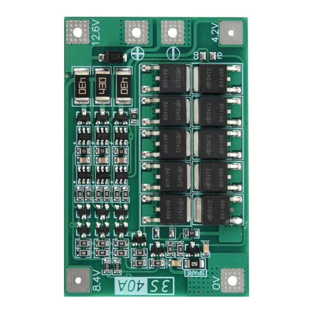 Aisuoka 3S 40A Liion Battery Cell Pack Module 12V Li-Ion 18650 Battery Board With Balance