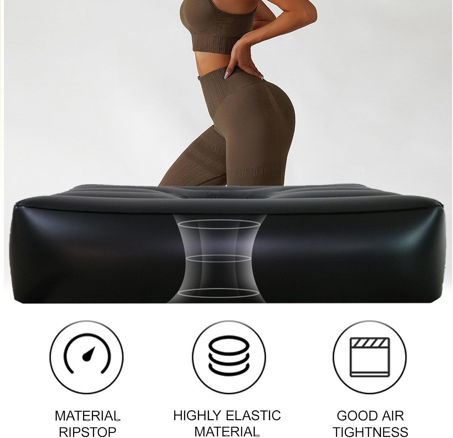 Inflatable Hip Lift Pad, Inflatable BBL Mattress for Buttock Lift Recovery, Air Cushion with Hole for Post-Surgery Hip Support