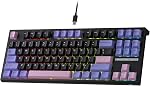 RK ROYAL KLUDGE C87 HE Rapid Trigger Gaming Keyboard, 87 Keys TKL Wired RGB Mechanical Keyboard, 75% Hall Effect Magnetic Switch Keyboard W/Adjustable Actuation Point, 8K Polling Rate, for FPS Gamer