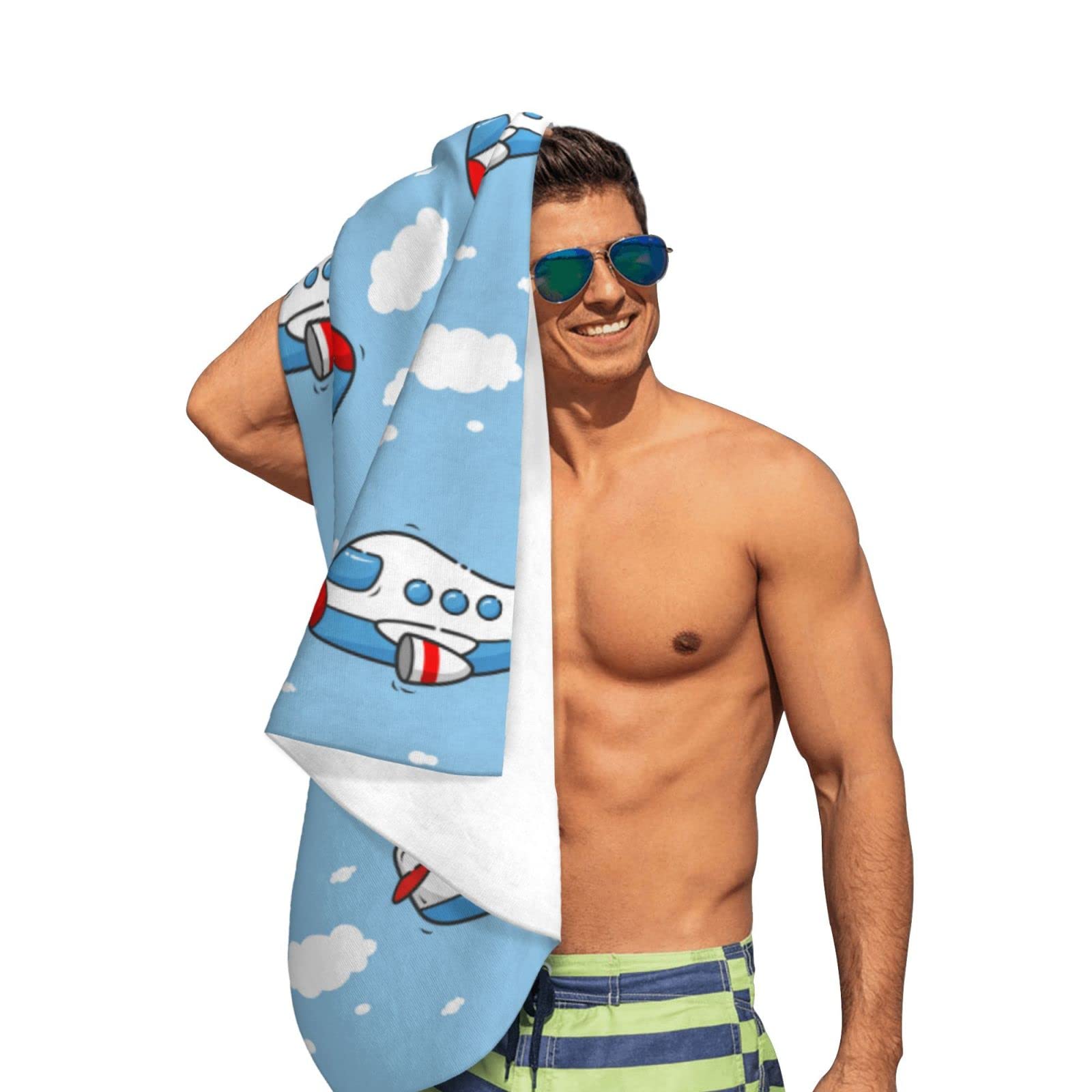 VODRM Toalla De Playa De Fútbol De 32 X 52 Pulgadas, Microfibra De Secado Rápido, Para Jugadores, Toallas Grandes, Suaves, Ligeras, Para Piscina, Juego Deportivo, Toallas De Gran Tamaño, Sin Arena