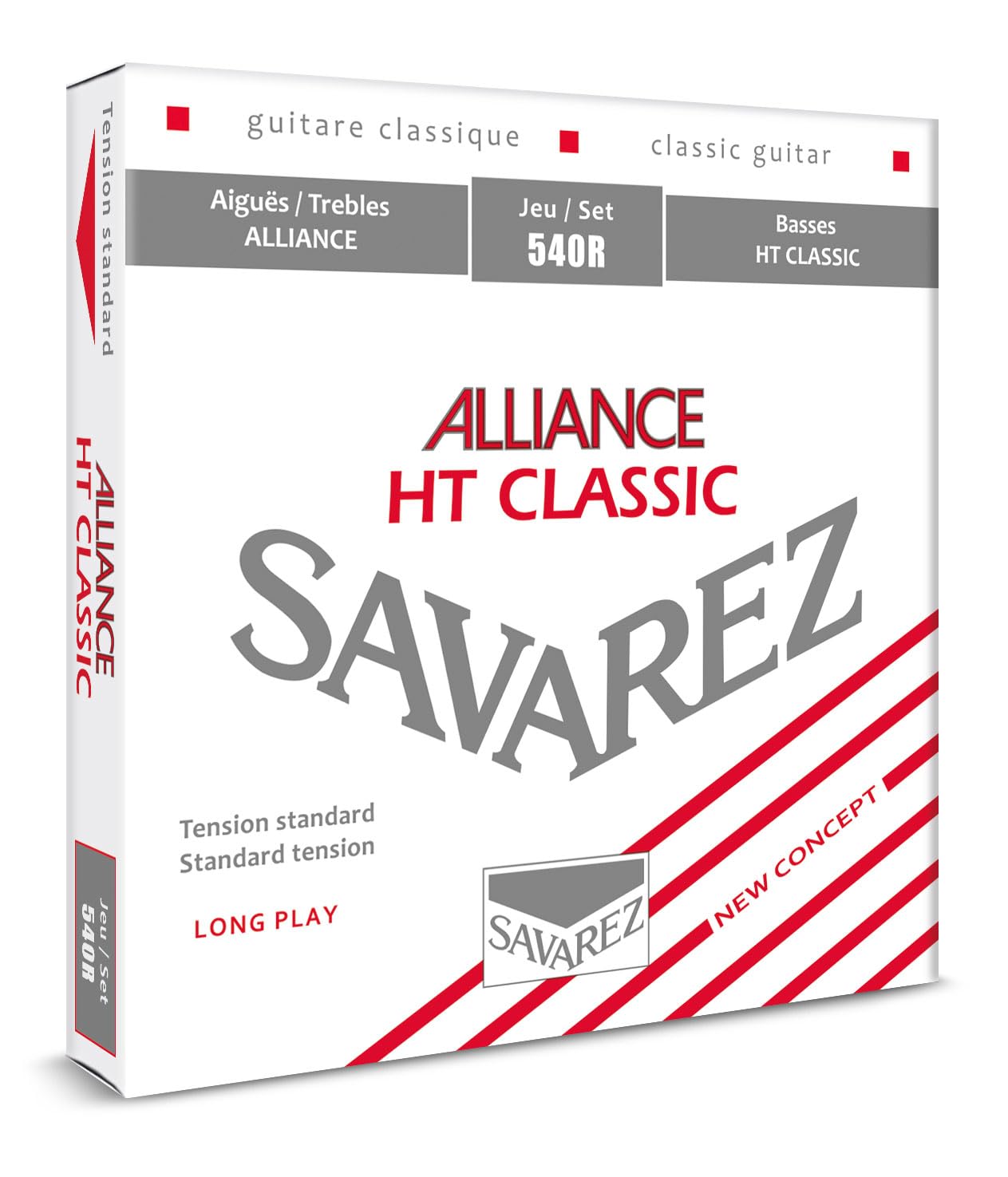 Savarez Zestaw strun 540R Alliance HT standardowe napięcie 540R Standard Tension Struny do gitary