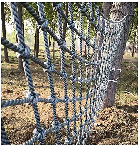 Rete da arrampicata 1 x 6 m – Rete di sicurezza per parco giochi all'aperto e scala di corda per casa sull'albero, divertimento in giardino e attività