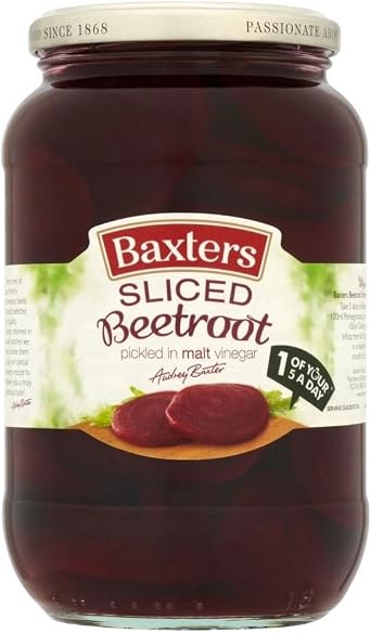 Baxters Beetroot Slices in Vinegar 20 oz Baxters Beet Slices in Vinegar 20 Ounces