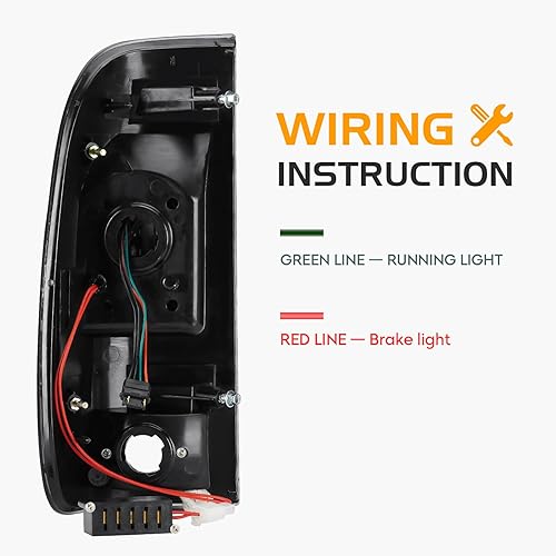 Miniatura 5 de Conjunto de luz trasera LED para Ford F150 1997-2003, 2004 F150 Heritage 97-99 F250, 99-07 F250F350F450F550 Super Duty (se adapta a modelos