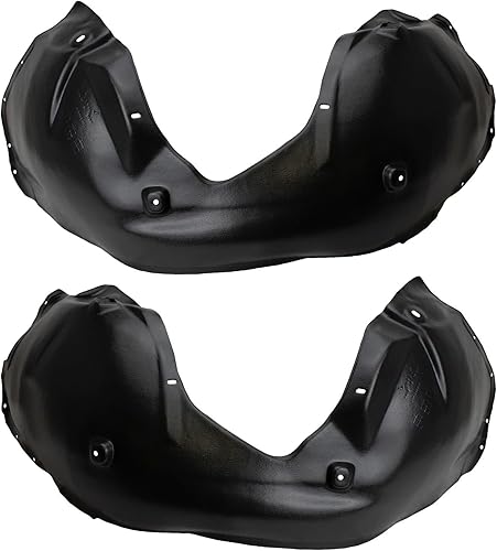 TRQ Juego de forros de guardabarros interior delantero compatible con Chrysler 300 2005-2008 2006-2010 Dodge Charger Magnum CH1250128 CH1251128