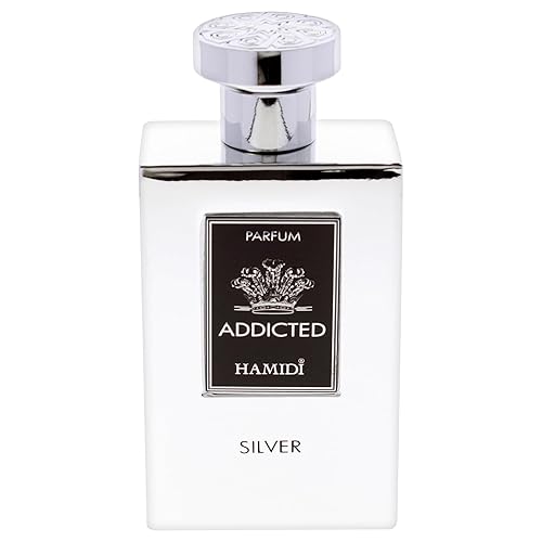 Miniatura 2 de HAMIDI Addicted Silver Parfum 4.1 fl oz 4 FL.OZ, fragancia de larga duración, perfume para hombres