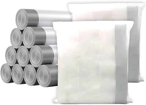 garbage bags for household portable thickened kitchen white disposable plastic bag drawstring garbage bag, 45*50 1pcs Black naked