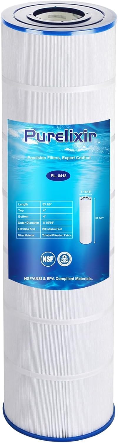 CS200 Pool Filter Compatible with Jandy CS200, PJANCS200, R0462400, Unicel C-8418, Filbur FC-0823, Ultral-B9, Aladdin 35002, 200 Sq.ft Filter Cartridge 1 Pack
