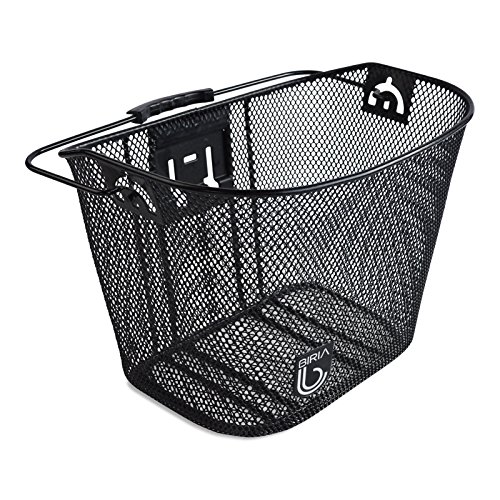 Biria 40501 Bicycle Basket Black With Bracket Front Quick Release Basket thumb #1