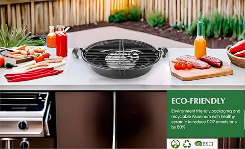 Miniatura 2 de Estufa Asador Mexicano Parrilla Estufa Parrilla Interior Estufa Pratti Asador Asahi Estufa Estufa Mexicana Con Parrilla Disco Spinning Esmalte Acero