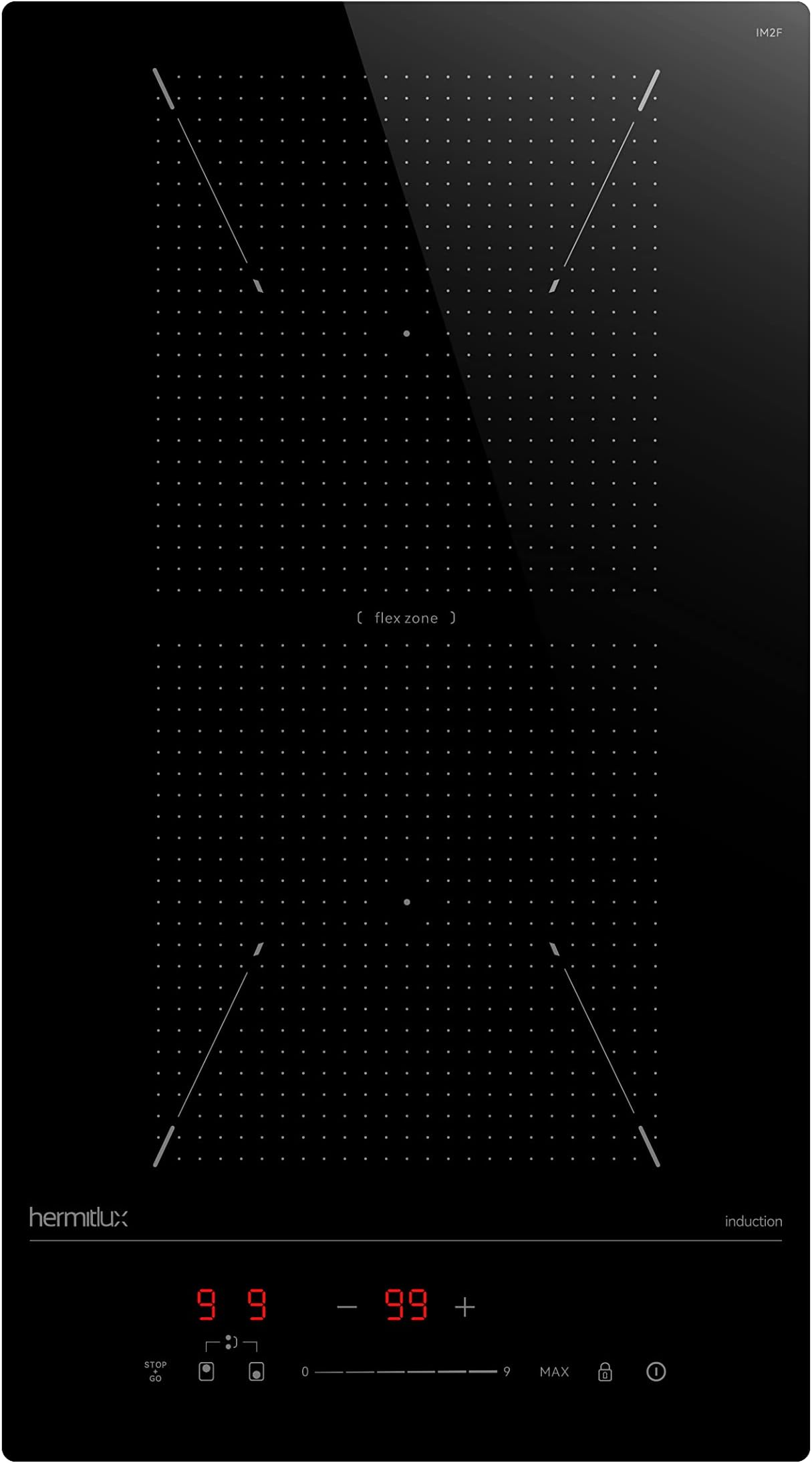 Klarstein Induktionskochfeld 2 Platten, EinbauInduktionskochfeld mit 2 Kochfelder, 3500 Watt