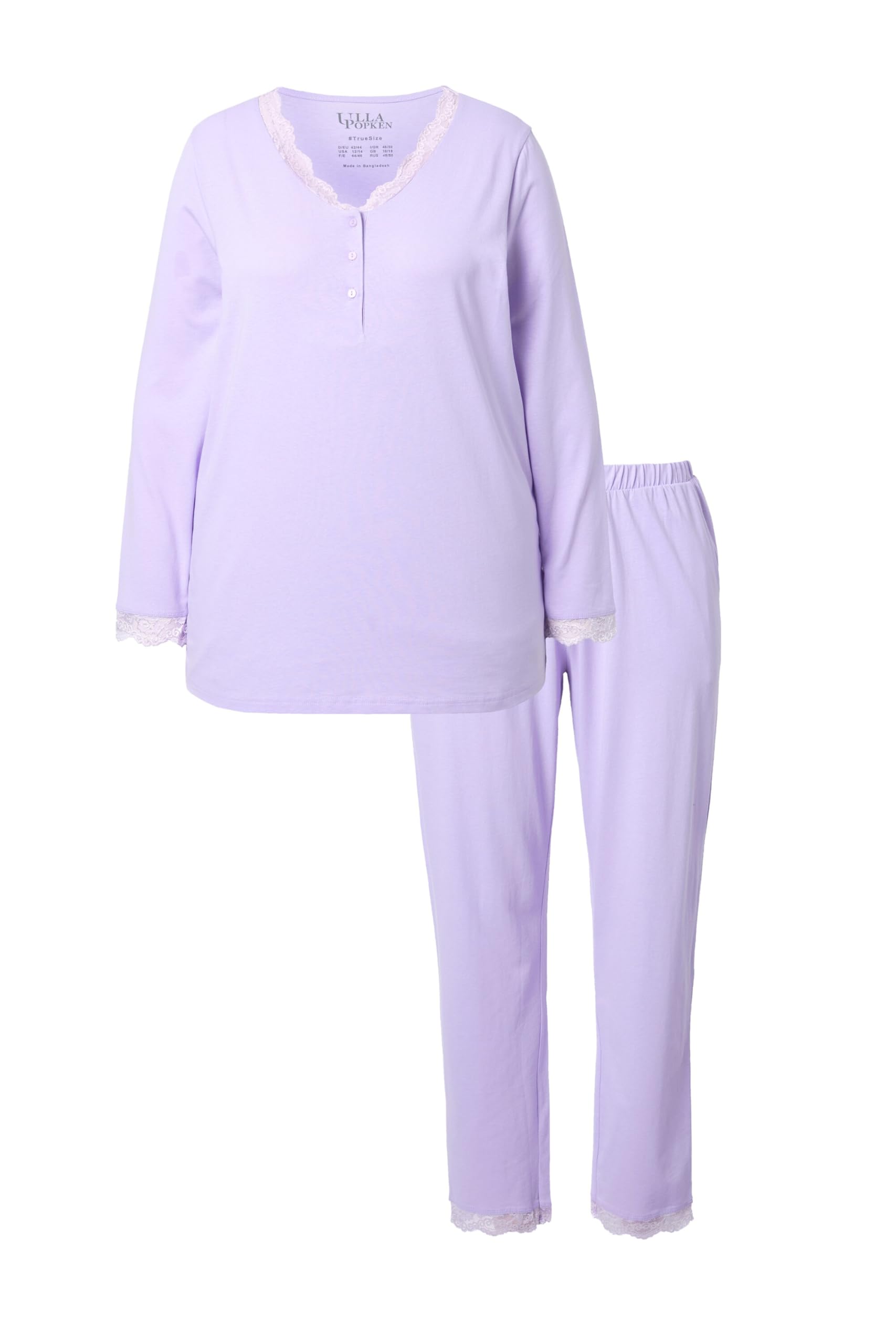 Ulla Popken Damen Pyjama