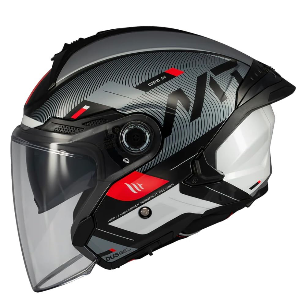 Mt Kask motocyklowy Cosmo Sv Silence czarny/szary M czarny/szary M