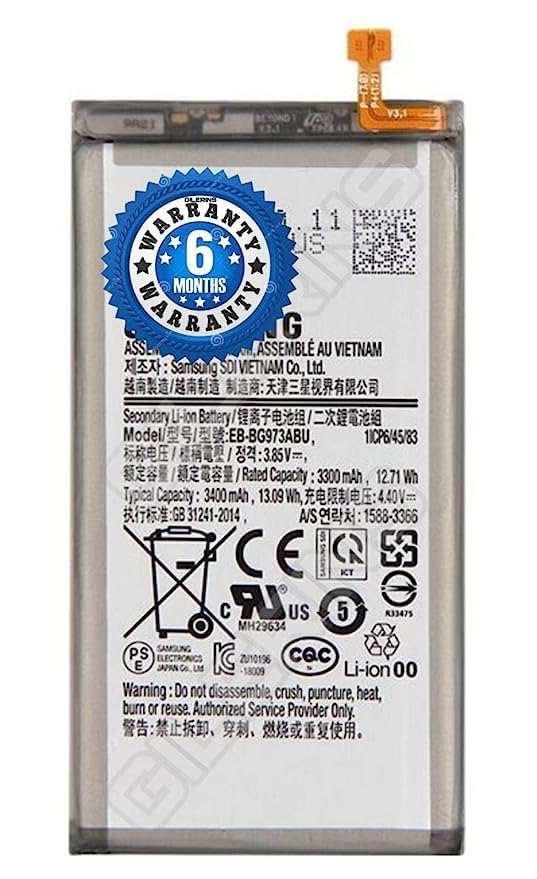 Image of Original BG973ABU Battery Compatible for Samsung S10 G973F G973U G973W G973U1 G9730 (3400mAh) with 6 Month Warranty ***(Original Battery 166)