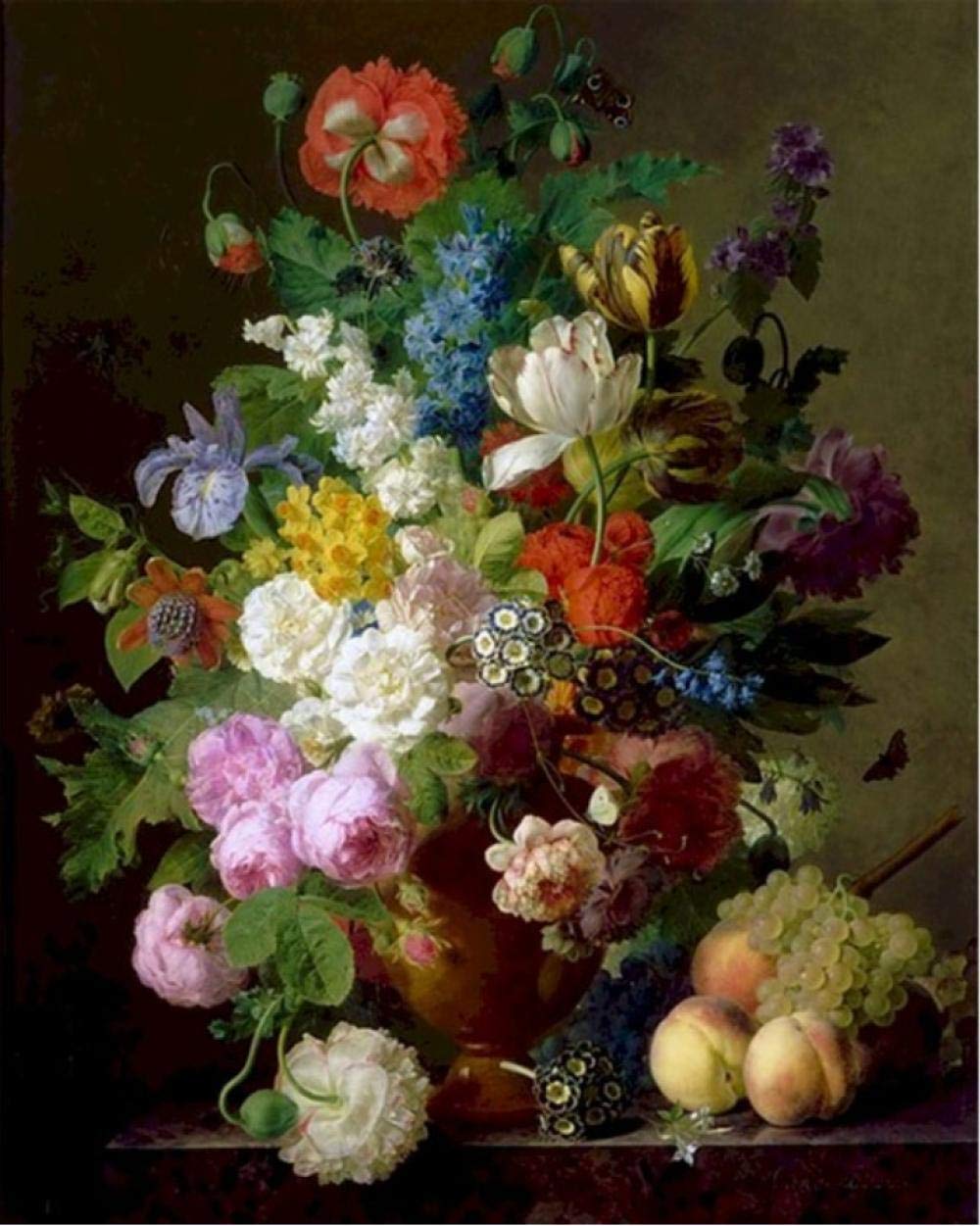Peinture par chiffres adultes apprendre à peindre facilement nature morte acrylique