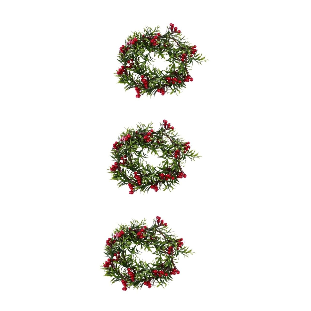 TOPBATHY 3 Piezas bastón de Navidad decoración de botín de Mimbre de Navidad Guirnalda de otoño Decoraciones navideñas Artificial Plants Mimbre Decorativo ratán de Falsas PVC
