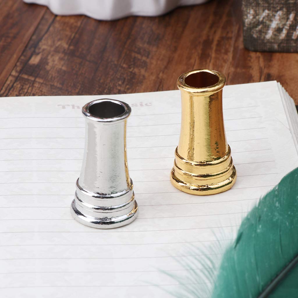SHOTAY Vintage Federkiel Stifthalter Aus Metall – Antiker Stil, Rotes Kupferdesign, Perfekt Für Schreibtisch-Deko Oder Als Geschenk