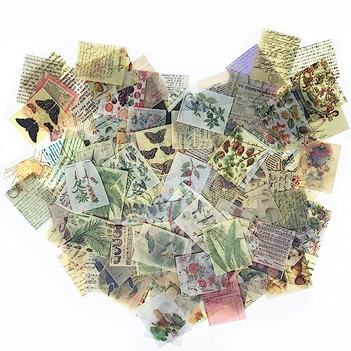 365Sheets/Set Antique Retro Butter Material Paper For Diy Scrapbooking Journaling Scrapbooking Planner Card Envelope Letter #TOP5