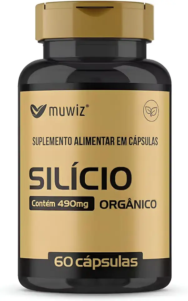 Silício Orgânico – 490mg - 60 cápsulas Suplemento Alimentar