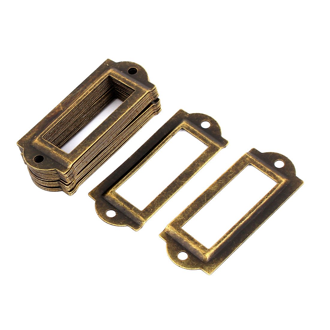 Uxcell Bronze Sourcingmap Library File Drawer Label Tag Name Card Holder Tone 20Pcs