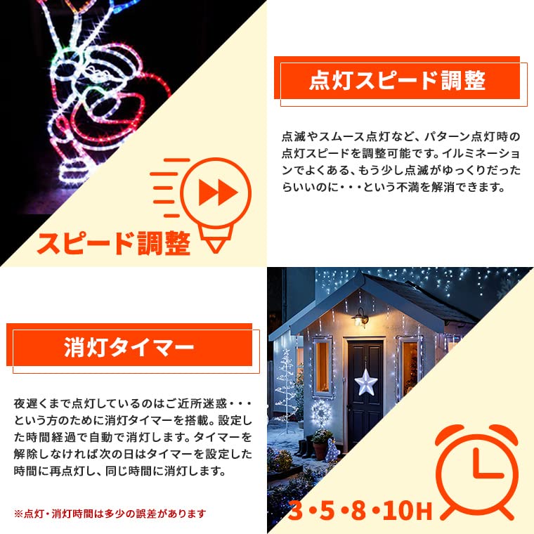 Amazon.co.jp: バラエティ本舗 イルミネーション 屋外用 モチーフ