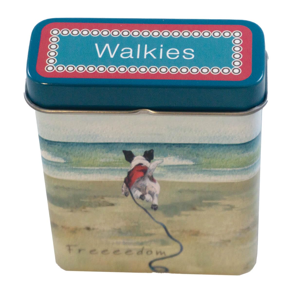 Anna Danielle Terrier Dog Treat Storage Tin, 7cm x 9cm, Hinged Lid