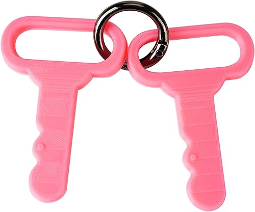Llave de repuesto para Little Tikes Cozy Coupe, paquete de 2 llaves personalizadas, llave de regalo para niños (rosa)