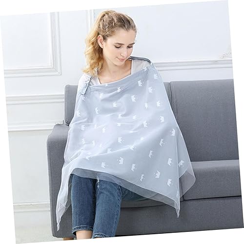 Miniatura 7 de Kisangel Breathable Nursing Cover for Mothers Lightweight Soft Breastfeeding Cover Comfortable Stroller and Close-Fitting Material Outdoor Privacy