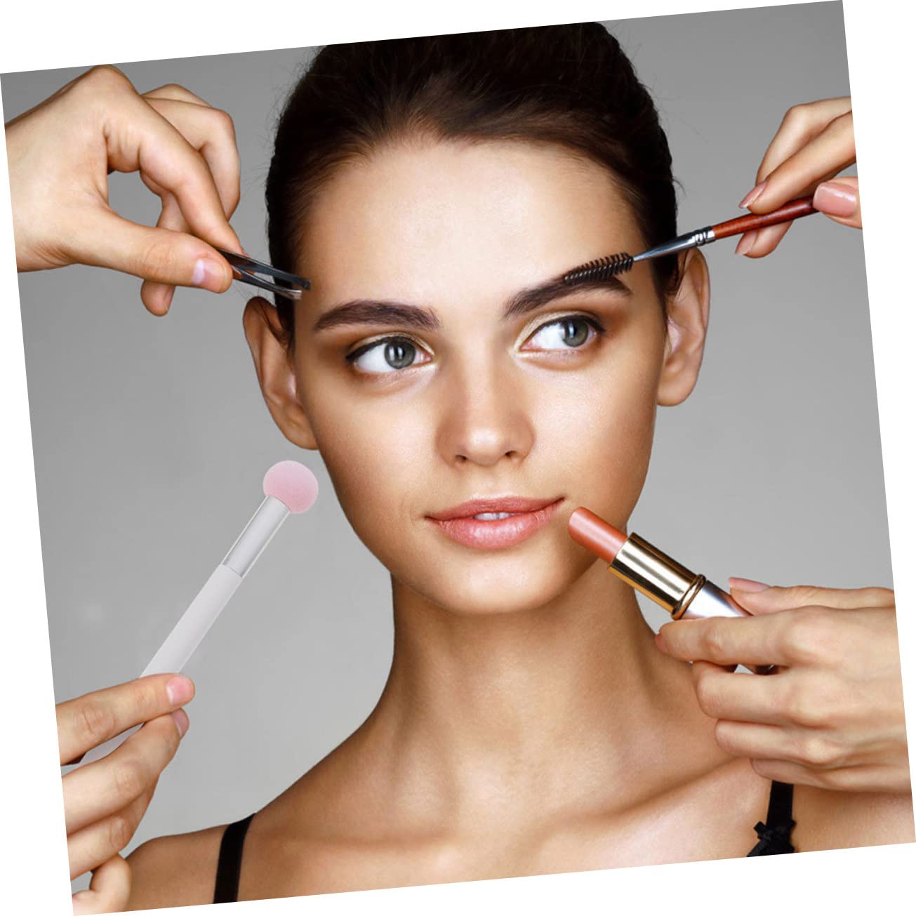 MAGICLULU Set Di 5 Pennelli Per Il Trucco Morbidi E Soffici Mini Puff Per Asciutto E Bagnato Essenziali Per La Bellezza 5 Pezzi*5