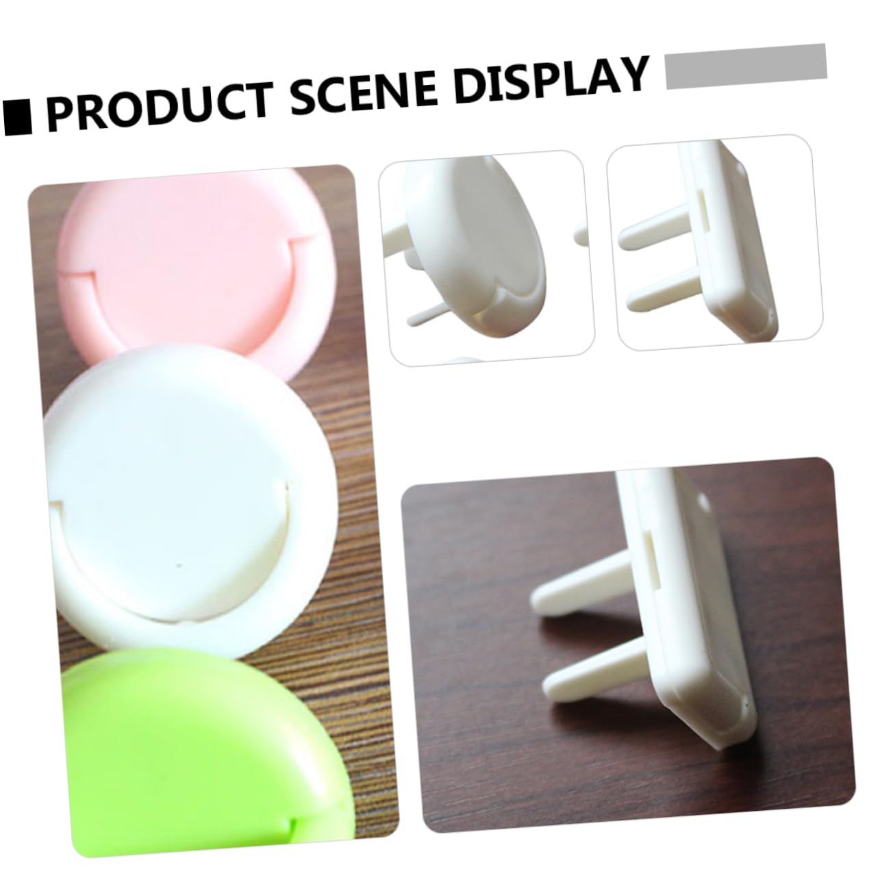 UPKOCH 60 Piezas Protectores De Enchufes Eléctricos Prueba De Bebés Tapa Enchufes De Seguridad Para Uso Casa Color Blanco Estándar Material Seguro