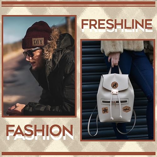 Miniatura 5 de 120 parches en blanco para sombreros, parches adhesivos de piel sintética para sombreros, reparación personalizada, suministros para coser láser