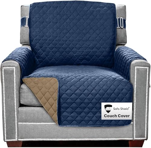 Miniatura 140 de Sofa Shield Funda Deslizable Patentada para Sofá Seccional, Protector de Cojín, Diseño de EE. UU. Reversible Resistente a Manchas y Desgarros de