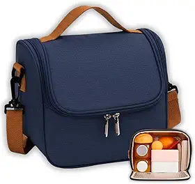 Bolsa Térmica Lancheira Com Alça Transversal Para Marmitas e Lanches - Porta Refeições Moderno e Compacto de Trabalho Passeios e Academia Fitness
