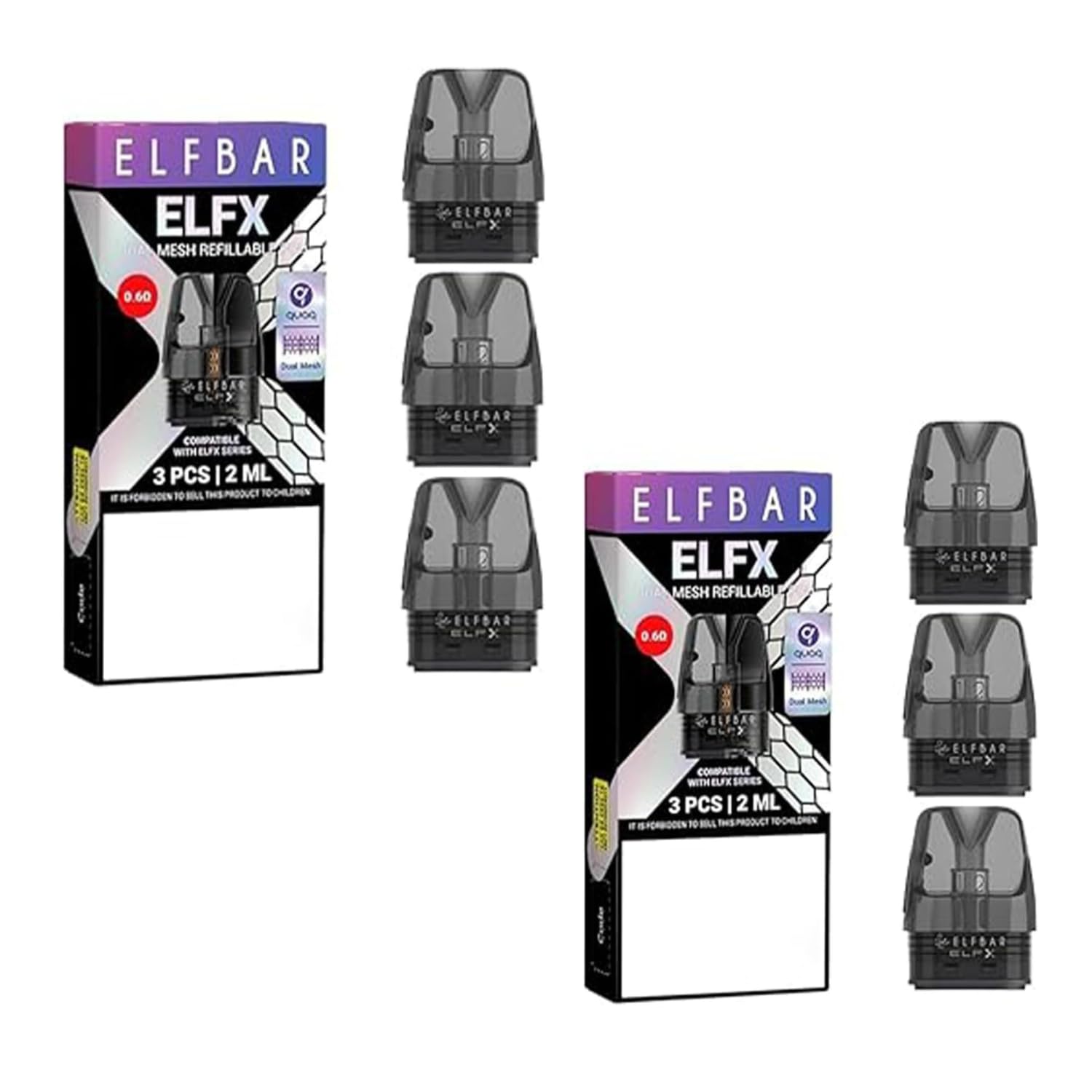 elfbar elfa master akku Elf Bar ELFX Refillable Pods | 3 Pack