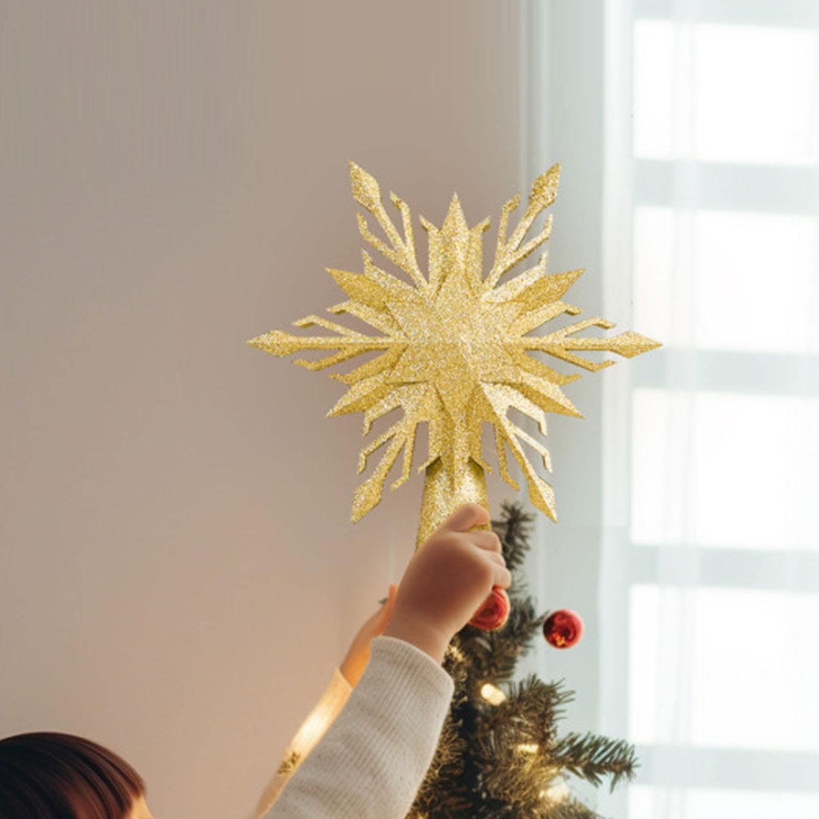 Puntale Di Neve Illuminato Proiezione Luminosa Decorativa Sicura Efficiente