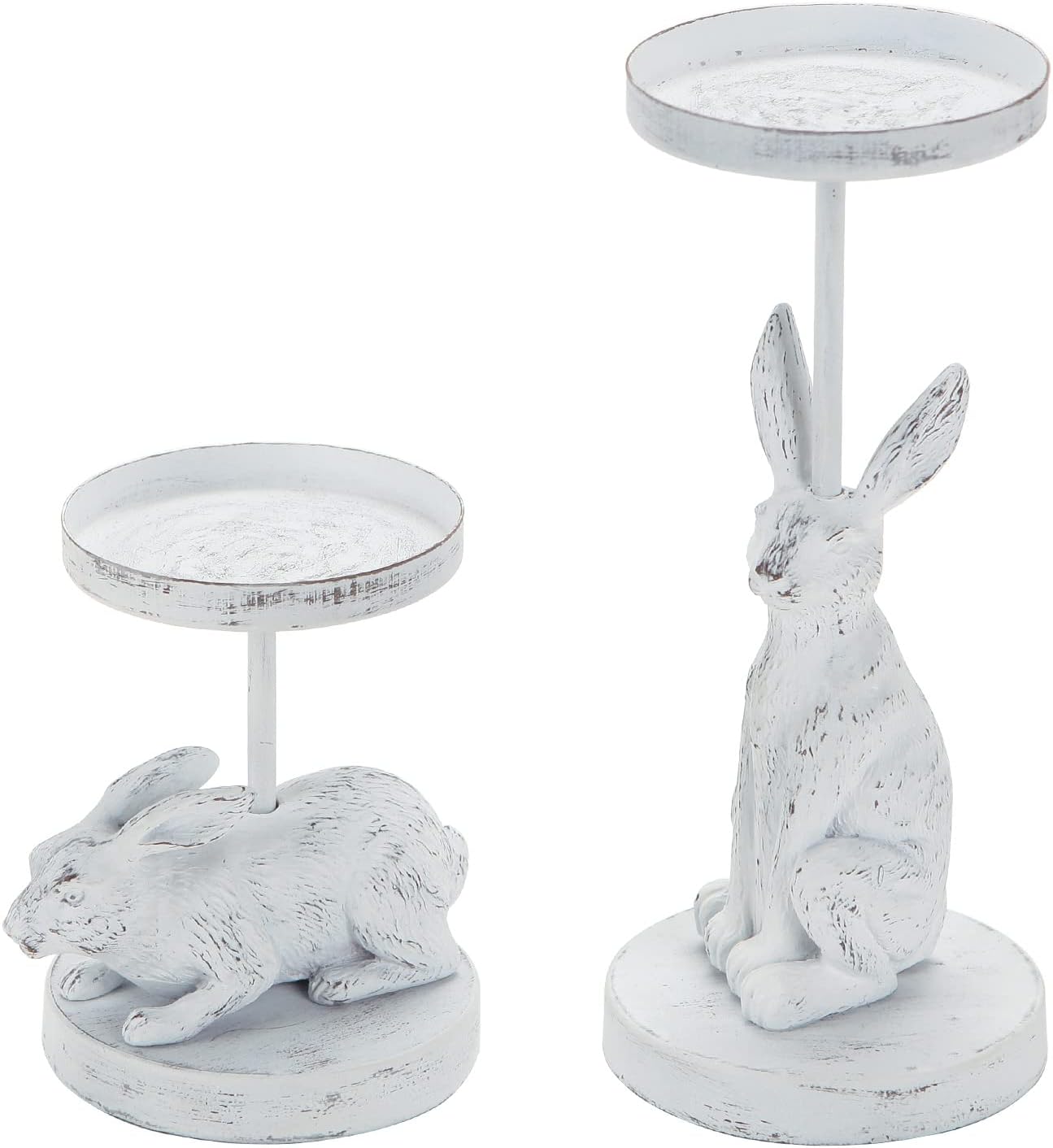 Amazon.com: NIKKY HOME Bunny Rabbit Candle Holders, Easter Bunny ...