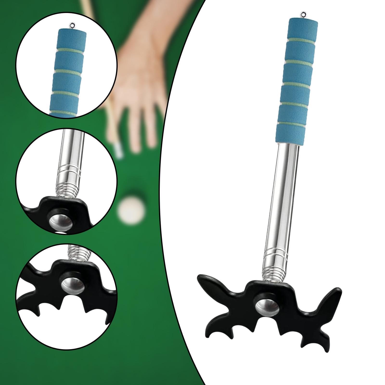 Rockible Punte retráctil Puente Cue Stick Snooker Bridge Rester para Juego de Interior