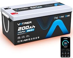 VATRER POWER 24V 200Ah Selbsterwärmung LiFePO4 Lithium Ba…