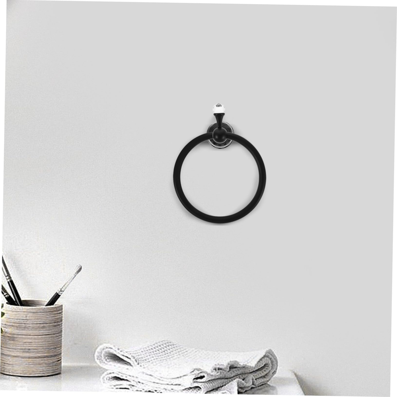 Toallero De Aro: Toallero Grueso para Baño. Moderno Colgador Redondo De Pared para Baño, Cocina Y Accesorios.