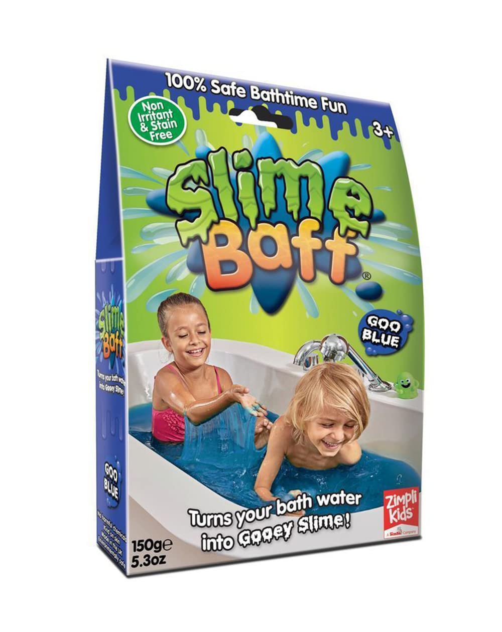 Buy Slime Baff Blue from Zimpli Kids, 1 Bath or 4 Play Uses, Magically