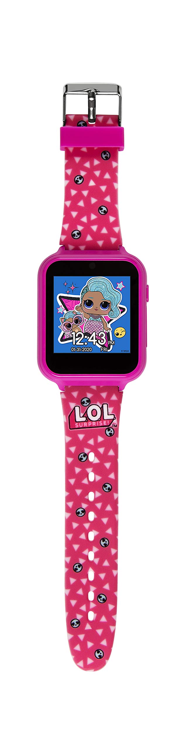 Disney Orologio Digitale Quarzo Ragazze con Cinturino in Silicone Rosa LOL4264