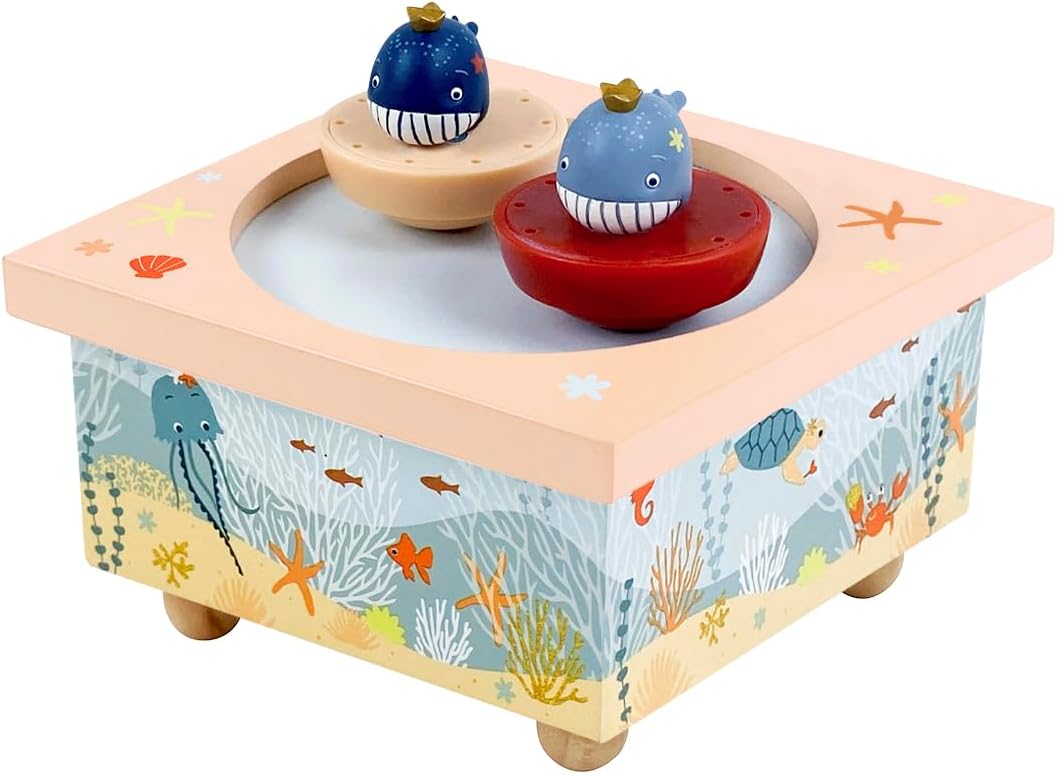 Trousselier Spieluhr 6260412 Dancing Characters Kids Whale Magnetic Music Box