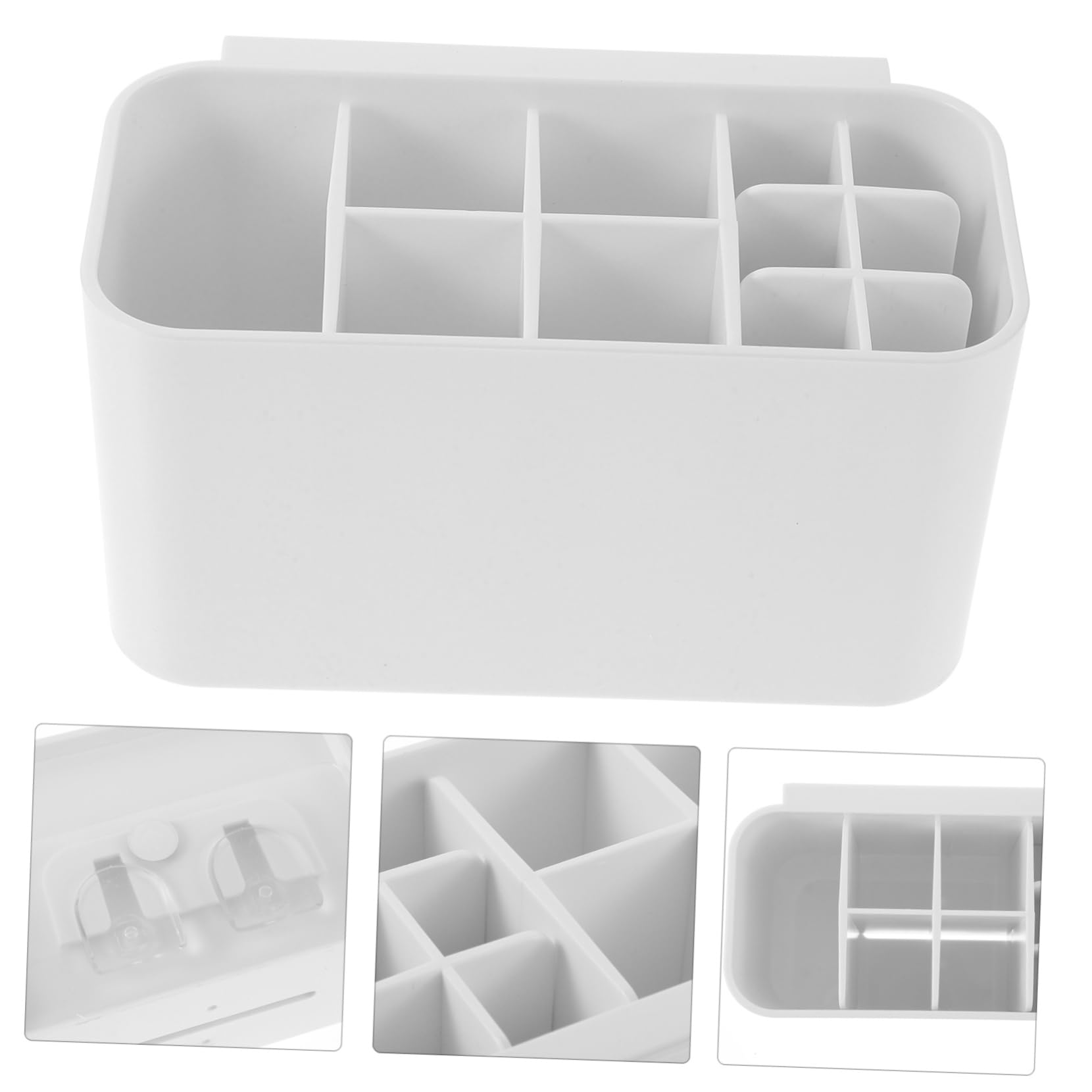 ABOOFAN 5 Piezas Soporte de Cepillo de Dientes Pared Organizador de Cepillos Eléctricos con Drenaje Almacenamiento para Baño