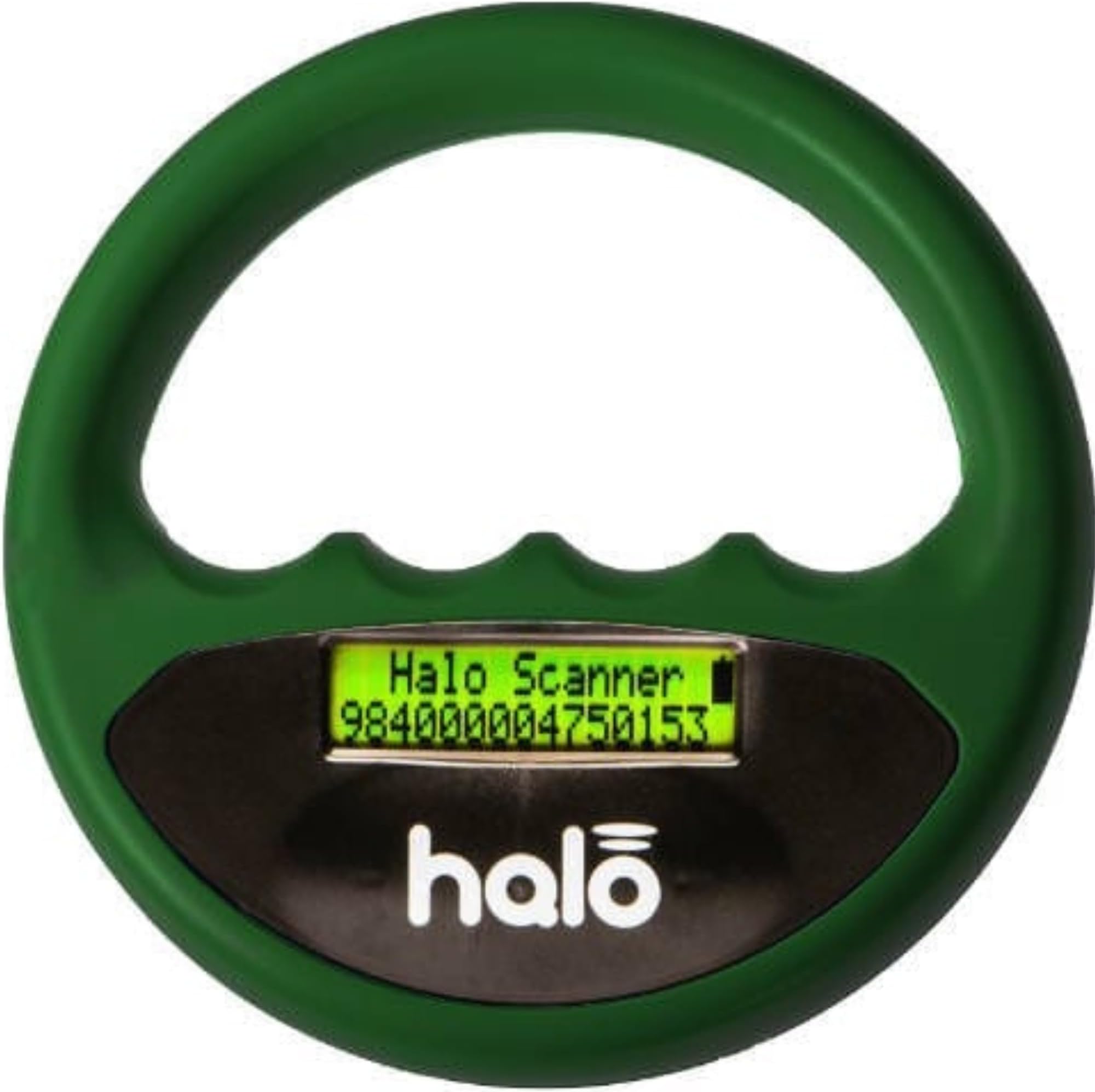 Halo Microchip Scanner for Pets - Handheld Portable USB-C RFID Animal ID Tag Reader for Dogs & Cats with Scanner Angel Missing Pet Alert - Reads 134.2kHz FDX-B, FDX-A, EM4102 & Thermo Chips - Green