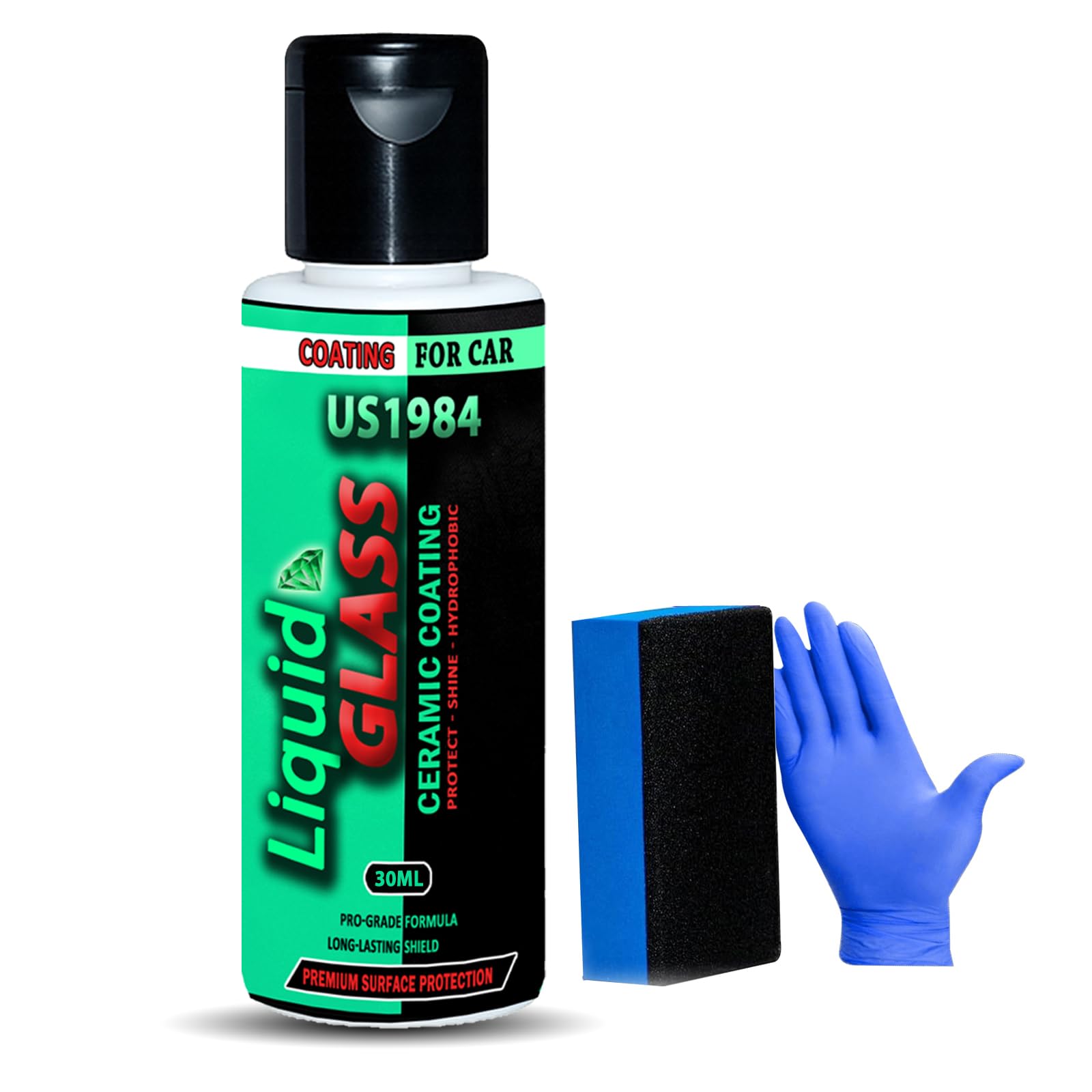Liquid Glass Coating for Cars, High Gloss & Scratch-Resistant, Self-Leveling Ceramic Coating, Advanced Hydrophobic UV Protection Last Up to 3 Years, Shine Repairs for Cars & Bikes (30 ML)-image-43