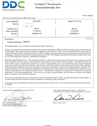 Miniatura 6 de HOMEDNA Análisis de paternidad + informe. Laboratorio acreditado + certificado. Prueba de paternidad de marca número 1 de Estados Unidos. Hisopo