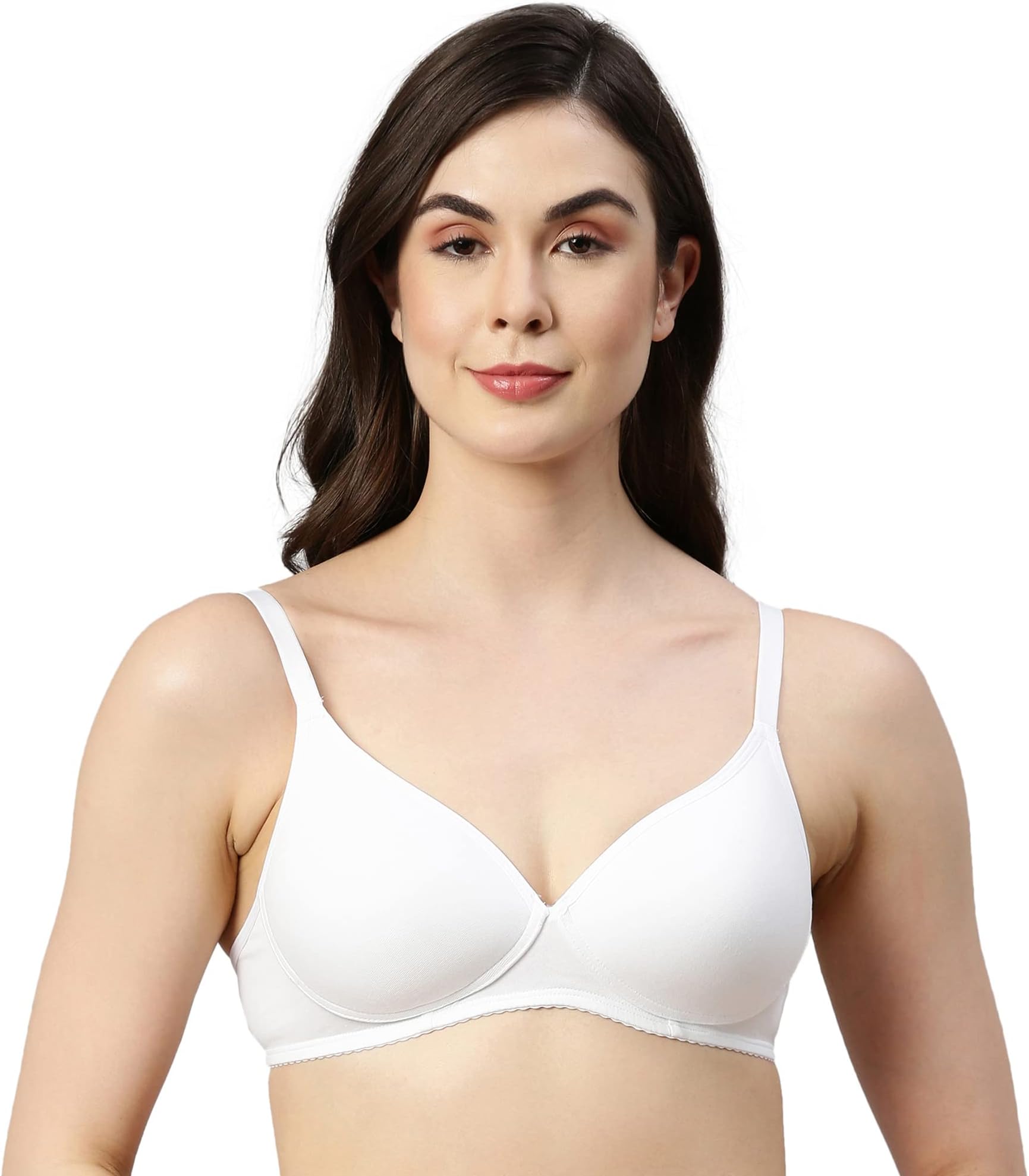 A039 Perfect Coverage Cotton Plus Size T-Shirt Bra for Women- Padded and Wirefree