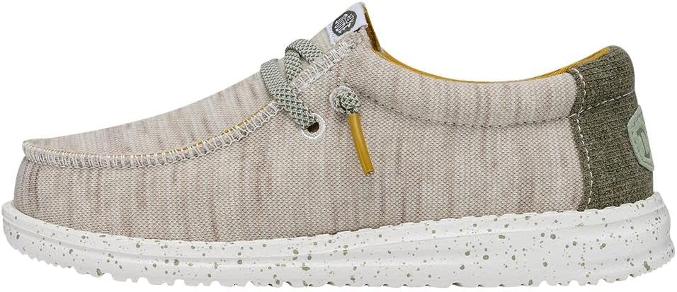 Hey Dude Wally Toddler Jersey | Toddler Shoes | Toddler Lace Up Loafers | Comfortable & Light-Weight