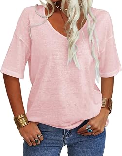 Danedvi Fashion V Neck Sleeves Casual